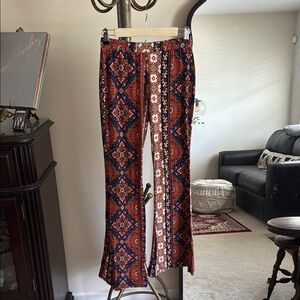 Altar'd State bohemian pattern flare pants
